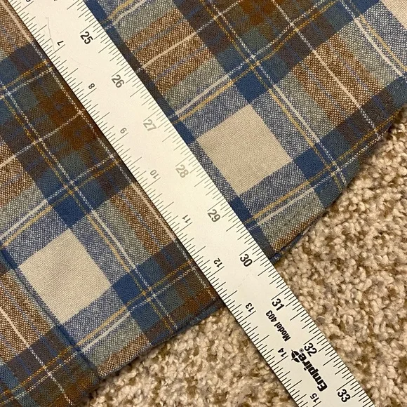 Pendleton Men Umatilla Virgin Wool Blue/Brown Stewart Muted Tartan Lodge Shirt L - Picture 11 of 11